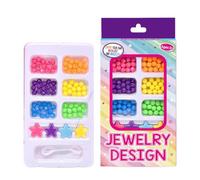 Genérico Friendship Bracelet Beads: Decorative Sorting Tray Kit, With Multiple Patterns, Vibrant Craft Supplies | Art Skills Development Project For School