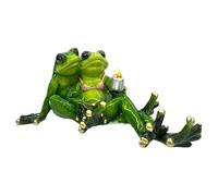 Generico Frog Figurines, Cute Realistic Resin Frog Statue | Small Indoor Sculptures | for Spring Summer Parties School Home Balcony Living Room Desks Study Tables
