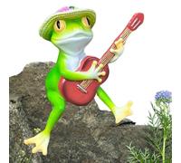 Generico Frog Garden Statue, Model Rocky Frog Resin Garden Decoration Animal Sculpture for Park Balcony Pond