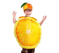 Generico Fruit Costume - Realistic And Funny Orange Halloween Costume Sliced Vegetables Cosplay With Matching Hat, Adult Size 32.68 Inch | er Festive Events By Se