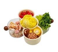 Generico Fruit Tray for Parties | 360° Rotating with Compartments, for Serving Nuts - Dessert Candy Snack Buffet Picnic Kitchen Worktop Refrigerator