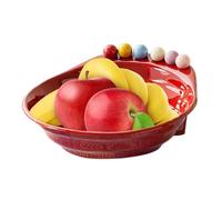 Genérico Fruit Tray with Forks, Decorative with Large Capacity, Fruit Tray for Treating - for Snacks, Picnics, Outdoors, at Home, Dinners and Small Spaces