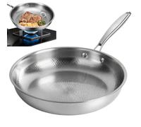 Generico Frying Pan - Durable Kitchen Utensils Ai,Hammered Titanium Cooking Pans - For Cooking Pancakes Eggs Fish Steak And Breakfast