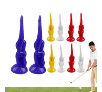 Generico Fun Golf Tees, 10 Pieces Portable Training Tools, Funny Tees for Golf Course - for Swing Practice Field Indoor Outdoor Men Women Sports