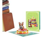 Generico Funny Birthday Card for Dogs | Creative 3D Decoration Ideal for Adults and Children Family Celebrations Mom Girls