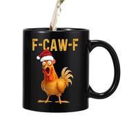 Genérico Funny Chicken Mug - 3.74 Inch Ceramic 350ML Funny Novelty Gift Silly Gift Mugs | Cartoon Chicken Shaped Mug for Halloween Christmas Birthday