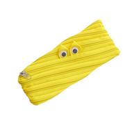 Generico Funny Pencil Case, Large Capacity Pencil Case with Zipper | School Pencil Case Organizer for Students Teachers Artists Office Teenagers University Travellers, yellow, riferimento alla