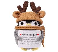 Generico Funny - Positive Card Positive Life Potato | Crochet Christmas Bag Hugging Toy, Creative Inspired Wool Potato