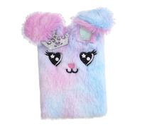 Genérico Fuzzy Bunny Journal - Plush Cover Notebook, Adorable Secret Journal, Soft and Bright Personal Writing Book, Children's Notebook for Stories and Notes | Holiday Gifts