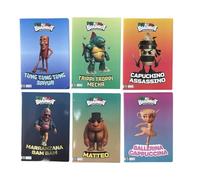 Generico Galactic Anomalia Set of 6 Italian Brainrot Notebooks, 5 mm Square without Margin, Characters Theme