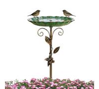 Generico Garden Bird Bath, Height 76 cm Decorative Water Feeder - Bird Feeder with Ground Spike | for Outdoor Garden Yard Lawn Terrace Landscape