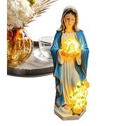 Genérico Garden Lights | Romantic Virgin Mary Sculpture Lighting,Blessed Mother Sculpture Lights,For Garden Backyard Porch Farm Balcony Lawn Pathway And