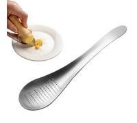 Generico Garlic Grater - Stainless Steel Manual Spoon Grinder Lemon Grater Tool | Kitchen Garnish Accessory, Camping Picnic Use