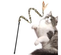 Generico Gat Teaser's Stick Toy - Cat Toy, Your Pawed Friend In An Unprecedented Game Adventure | Leopard Printed Cat Toy, Wand