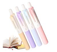 Genérico Gel Ink Pens, Gel Pens for Journaling | Fat Press Writing Pens Set of 4-0.5mm Fine Point Retractable for Students Adult Diaros and Note Taking