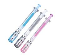 Generico Gel Pens for and Creative Diary - 3 Pieces Syringe Shape Creative Writing Stationery - Pens | for Students Home Classroom Awards Nurses School Office Boys Girls