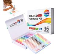 Generico Gel Stifte | Ausziehbarer Acryl Zeichenmarker | 1 mm Spitze Acrylmalstifte Set für Basteln, Skizzieren, Tagebuch, DIY, Schreiben, Malen, Schule und Haushalt Kreativ Projekte