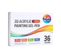 Generico Gelstifte für Acrylmalerei | Stoff-Zeichenmarker Spitze 1 0 mm | Set mit einziehbaren Farbstiften | Schule DIY Zeichnen Schreiben Kreative Hobbys Verwendung