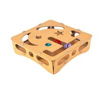 Genérico GenericFelineScratchCraftMazeToyPadBallTool, Wooden Toys Set with Feline Claw Activity | Feline Scratching Toy, Toy Enrichment Set