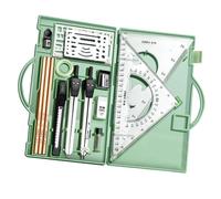 Generico Geometry Compass Set, Geometry Set for Students - 16x Precision Tool Set - Drawing Tools with Storage Box, Art Drafting Supplies