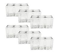 Generico Germination Tray, 6-Piece Self-Draining Stackable Pot - Garden Pot for Germination Planting Tray, for Garden, Balcony, Greenhouse Indoor Outdoor Cultivation Propagation