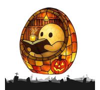 Generico Ghost Book Lamp, Enchanting Lamp, LED Ghost Light with Colour Changing Halloween Decoration for Children Adult Readers