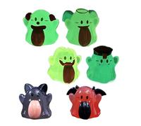 Generico Ghost Figurine, 6 Pieces Glow in the Dark Ghosts Dashboard Decorations, Resin Statue Funny Tongue Large for Halloween Car Desk Indoor Outdoor