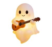 Generico Ghost Light for Guitar - 4.13 x 4.33 x 5.51 Inch Resin Spooky Statue, USB Table Night Lamp | Halloween Decorative Figure for Living Room, Bedroom, Porch, Yard