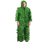 Generico Gilly Dress | 3D Leaf Camouflage Jumpsuit with Adjustable Elastic Waist, Gilly Suit for Nature Photography, Birdwatching, Halloween, Kids Room, Tree House