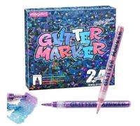 Genérico Glitter Markers | Quick Dry Markers - DIY for Crafts and Painting, Teens, Adults, Students, Artists, Hobbyists, Scrapbooking, Art