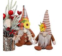 Genérico Gnomes for Thanksgiving - Autumn Decoration Maple Leaves Faceless Doll,Handmade Dwarf Figurines - for Indoor Shelf Tray Porch Table