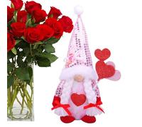 Generico Gnomes Of Saint - Miniature Statue Love Theme, Crafts With Heart Design, Decorative Figurine For Holidays, Romantic Display Collectible | For Office Table Shelf
