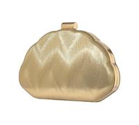 Generico Gold Clutch Bag - Elegant with Adjustable Shoulder Strap in Gold Colour PU Leather - Evening Clutch Bag for Women Guest - for Prom Casual Commuting and Formal Events