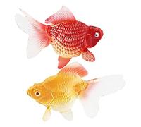 Genérico Golden: 2 x Fish Tank Decorations, Dynamic Toy with Natural Drift Movement Decoration | for Family, Home Offices and Friends