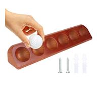 Generico Golf Ball Holder Display | Wooden Shelf for Golf Balls | Space Saving Collectors Holder Home Decor | for Living Room Desk Wall Collection
