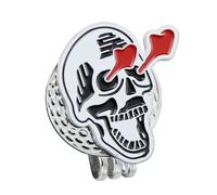 Genérico Golf Ball Marker | Totenkopf Metall Golfmarker - Skeleton Hutclip Golf Accessories for Outdoor Golfers on the Course