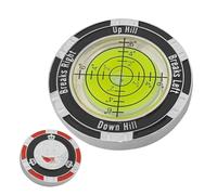 Generico Golf Putt Green Reader - Compact Round Level, Reading Tool, Golf Green Aid, Putting Alignment Accessory | Ball Marker Included Enhances Accuracy Performance Men Women Practice Course