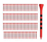 Generico Golf Tea Practical Striped Tea with Wooden Golf Lines | Various Golf Teas in Set 100 | Professional Ball Signs for Golf Training, Tournament