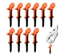 Genérico Golf Tee Stand 8cm | 10 Pcs 10 Degree Inclined Head for Long Straight Hits That Reduce Rotation Friction in the Head