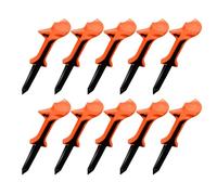 Genérico Golf Tees, 8 cm Height Foot Stand - 10 Pieces with 10 Degree Inclined Head Design and Low Friction | for Long and Straight Hits That Reduce Rotation Friction In The Head