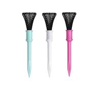 Generico Golf Tees with Step Design | 3 Piece Mesh Design That Reduces Friction of the Base | Shatterproof Golf Tees - for Practicing Men Women Golfers Home Kids And
