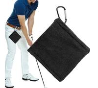 Genérico Golf Towel with Carabiner - Microfiber Sports Towel Quick Drying Practical and Durable Golf Accessories with Little Lint for Putter Equipment Care Hi