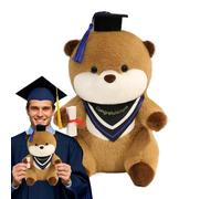 Generico Graduation Animal - Soft Toys with Hat and Diploma - Soft Plush Animal, for Dormitory, Home, Childhood School, Kindergarten, High School, University, Graduation
