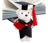 Generico Graduation Bear 2025 Graduation Bear, Animal Plush Toy for Sitting Position with Autograph Space Special Memorial Gift for Teachers and Students