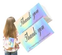 Generico Graduation Cards - Appreciation Cards | Uncoated Blank Graduation Cards | Paper Material, Holographic Reflective, Shows Appreciation for Seniors, Teachers, Coaches