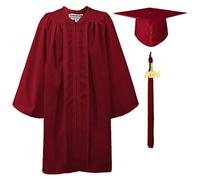 Generico Graduation Dress 2024, Unisex Graduation Dress | Adult Graduation Dress Matte, Graduation Cap Set And 4 Piece Suit
