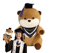 Generico Graduation Plush Toy | Collectible Doll with Hat and Diploma, Soft Plush - For Dormitory, Bedroom, Home, Childhood School, Kindergarten, High School, University, Graduation