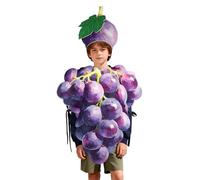 Genérico Grape Costume Outfit | Food Theme with Hat and Prank,Grape Fruit Theme Joke Costume | For Meetings, Birthday, Drama, Cosplay, Men, Women, Older, Family