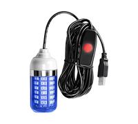 Generico Green Fishing Light 5 m Line Attract Fish - 12 x 6.5 x 6.5 cm 140 g 500 mA Warm White Raft Pole Light - Underwater Submersible Lamp for Night Ice Bass Fishing - Pond Bait