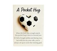 Generico Greeting Card, Portable Pendant in the Shape of a Soccer Ball, Compact Note Cards, for Friends, Family, Holiday, Birthday, Travel, Wallet, Home Bag